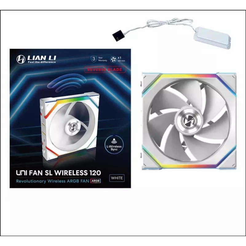 Fan Lian Li UNI FAN SL Wireless 120 12 cm White 31 dB 64 cfm