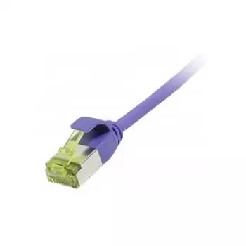 Patch Cable RJ45, CAT6A 500Mhz, 0,15m, lilac, U/FTP, slimline Round d=3,8mm, TPE/LSZH(Superflex), AWG32, with Cat.7 Raw Cable, Synergy 21 (S217390V3)