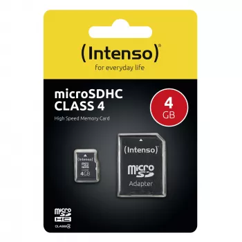 Memory Card Intenso 4GB MicroSDHC Class 4 3403450