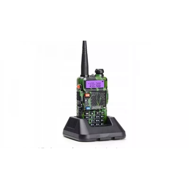 Handheld Two-Way Radio Baofeng UV-5R 5W HT Camo — Dual Band FM, 5W, 1800 mAh Battery