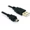 USB Cable DeLOCK 82252 USB 2.0 1.5m USB A Mini-USB B Black