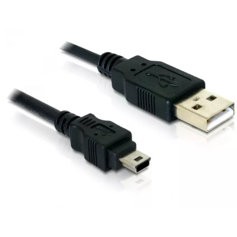 USB Cable DeLOCK 82252 USB 2.0 1.5m USB A Mini-USB B Black