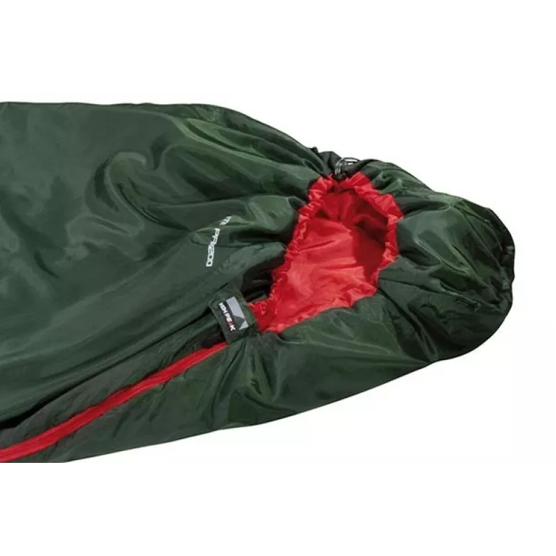 High Peak Lite Pak 1200 Mummy sleeping bag Polyester Green, Red 23263