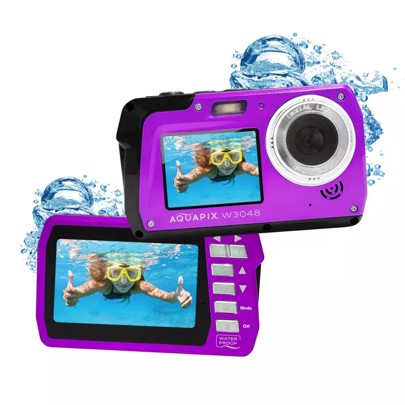 Compact waterproof camera EASYPIX Aquapix W3048‑V 12MP, 4x digital zoom