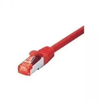 Tecline - Patch-Cable - RJ-45 (M) to RJ-45 (M) - 1.5 m - SFTP, PiMF - CAT 6 - Halogen-Free, Snagless - Red (715015R)