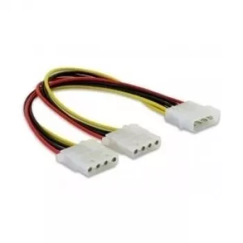 Delock - power splitter - Internal Power Supply, 4-pin (M) to Internal Power Supply, 4-pin (W) - 11 cm (82100)