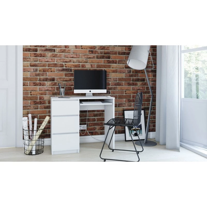 Computer desk top e shop LIMA LEWE BIEL MAT — straight rectangular particle board, 980×510×760 mm