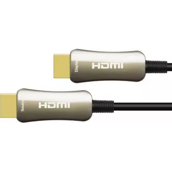 Optisches Hybrid HDMI™ 2.0 Connection Cable, 4K2K / UHD 60Hz, Gold-Plated Plug and Copper Contacts, black, 2m, PYTHON® Series (GC-M0145)