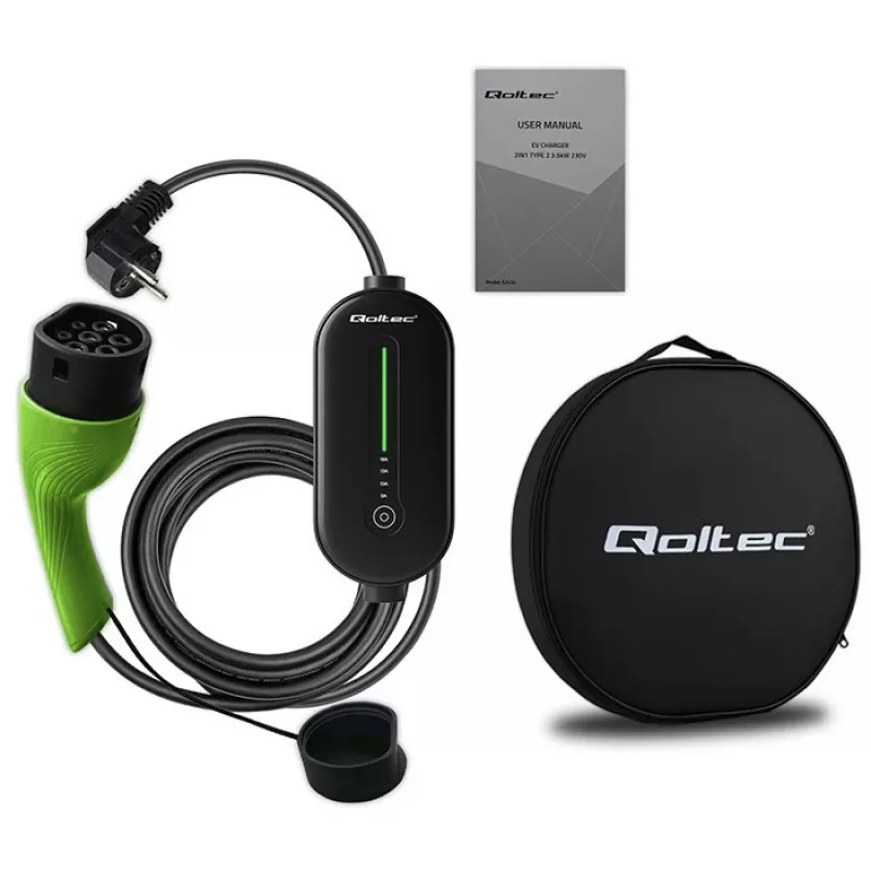 Mobile charger for EV cars, Type2, 3.5kW, 5m