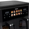 Hot air fryer Tristar FR-9075 Double 9 L, 2500 W, touch control, LCD, black, 60 °C min