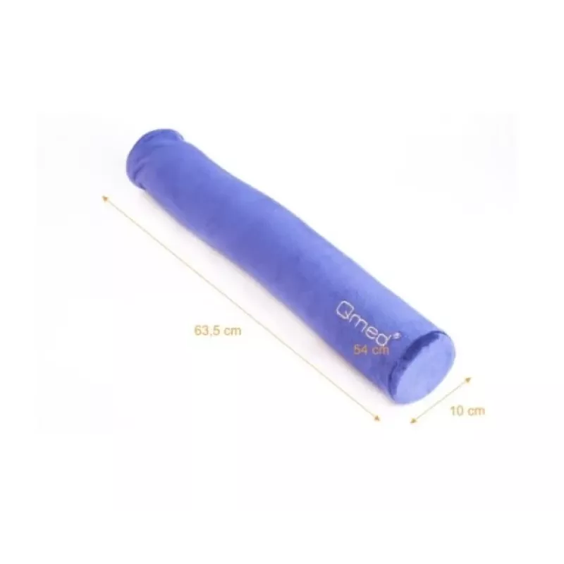 Ergonomic multifunctional cushion MDH FLEX PILLOW DRQE3F1CDXUXP — roller shape, 635 mm length, 100 mm diameter, purple, polypropylene with velour cover