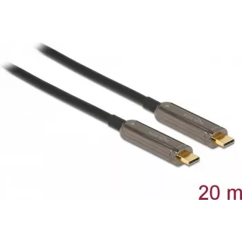 USB Cable DeLOCK 84122 20m USB 3.2 Gen 1 USB C Black