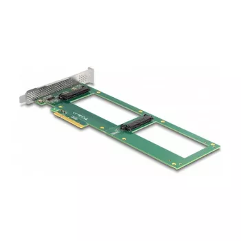 DeLOCK PCI Express 4.0 x8 Card to 2 x internal U.2 NVMe SFF-8639 Bifurcation