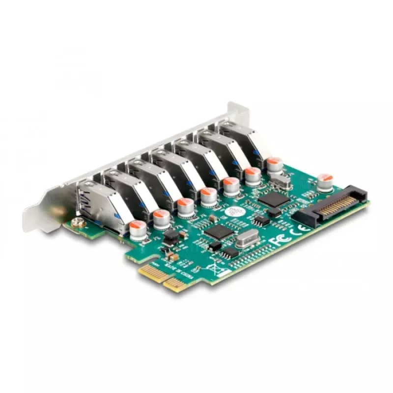 DeLOCK PCI Express x1 Card to 7 x external USB 5 Gbps Type-A female