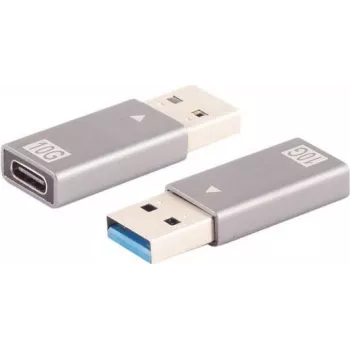 Cable Gender Changer ShiverPeaks BS14-05033 USB A to USB C Grey