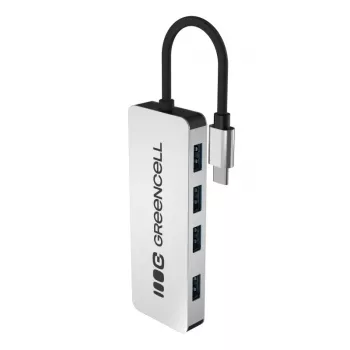 USB hub Green Cell HUB-GC-C4A — 4-port USB-C 3.0 hub