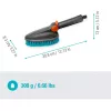 Cleansystem hand brush M hard grey turquoise all-round soft plastic strip