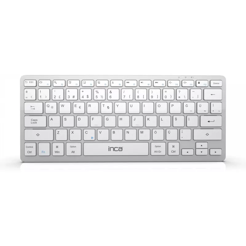 INCA Keyboard IBK-565BT BT 5.0, Smart, Battery 150Std, 8-10m silver