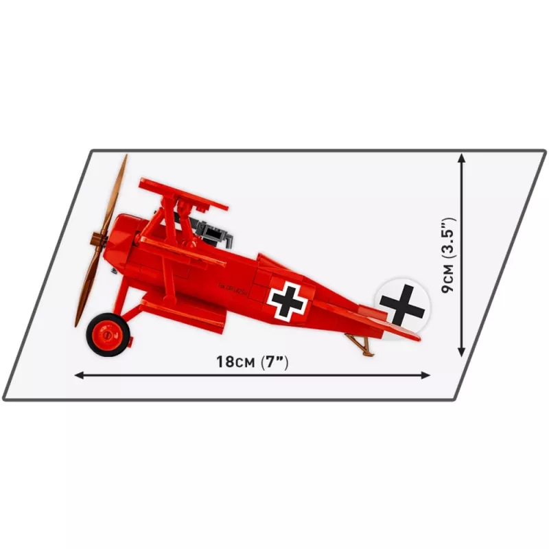 Blocks Fokker DR.1 Red Baron 221 blocks