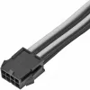 Power extension cable SILVERSTONE PP07E 8‑pin PCIe 30 cm (black/white)