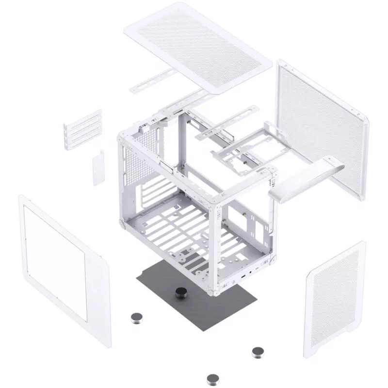 Jonsbo C6 MAX PC case, mini case, Micro-ATX, Tempered Glass - Wei