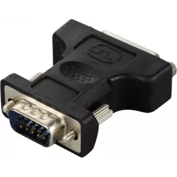 Renkforce RF-6667626 DVI VGA Adapter[1x DVI-Socket 24+. - 1x VGA-Plug] Black - Digital/Display/Video (RF-6667626)