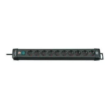 Brennenstuhl 1951100100 power extension 3 m 10 AC outlet(s) Indoor Black