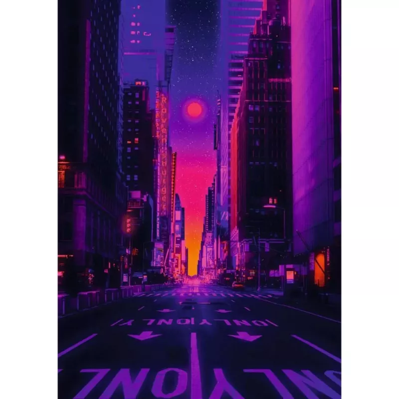 Jigsaw puzzle Ravensburger New York in Neon, 1000-piece, adult puzzle