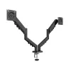 Desk dual-arm monitor mount TRACER TRAUCH47660 — adjustable metal arms, max 18 kg, VESA up to 100×100, for 13 inch–32 inch screens