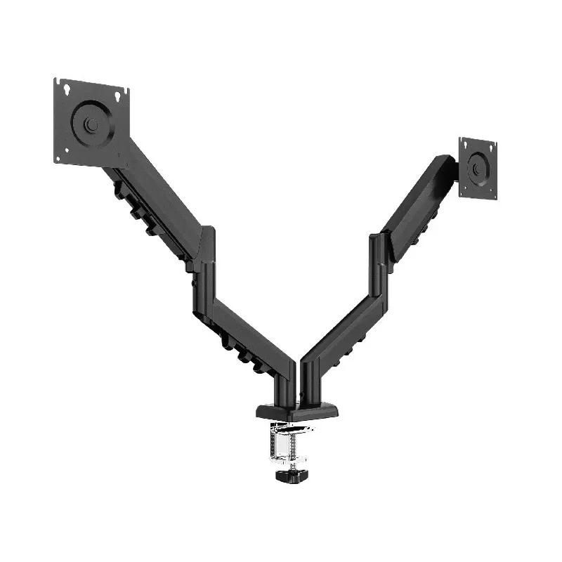 Desk dual-arm monitor mount TRACER TRAUCH47660 — adjustable metal arms, max 18 kg, VESA up to 100×100, for 13 inch–32 inch screens