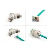 DeLOCK 88116 keystone module Flat Green RJ-45 10 pcs