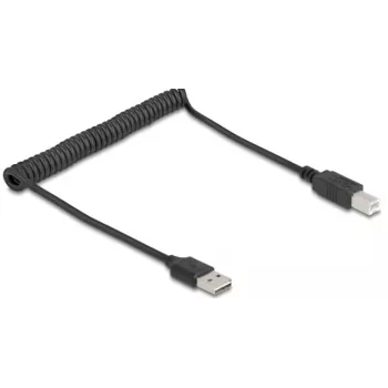 USB cable DeLOCK 90130 USB 2.0 0.8 m Black