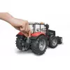 Toy tractor BRUDER Massey Ferguson 7624 with frontloader, red, for ages 3+