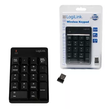 LogiLink ID0120 Wireless Numeric Keypad with 18 Keys