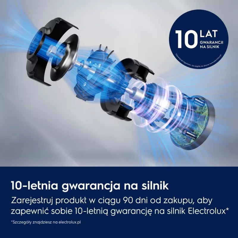 Electrolux EP82AB25UG stick vacuum/electric broom Battery Dry Cyclonic Bagless 0.4 L 100 W Grey