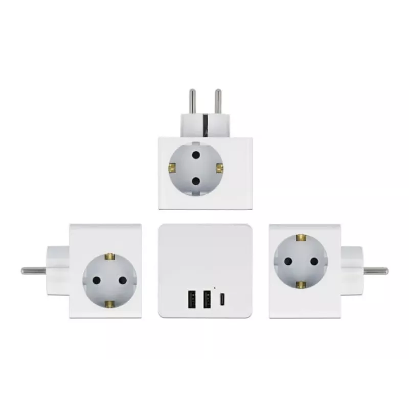Power Plug Adapter Type F DeLOCK 11496 2 USB Ports 5V 2.4A 3A