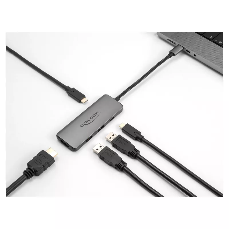 DeLOCK USB Type-C Docking Station 8K HDMI USB PD 3.0 100 W