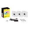 Corsair iCUE SP120 RGB ELITE Performance 120mm White PWM ARGB Case Fan Triple Pack