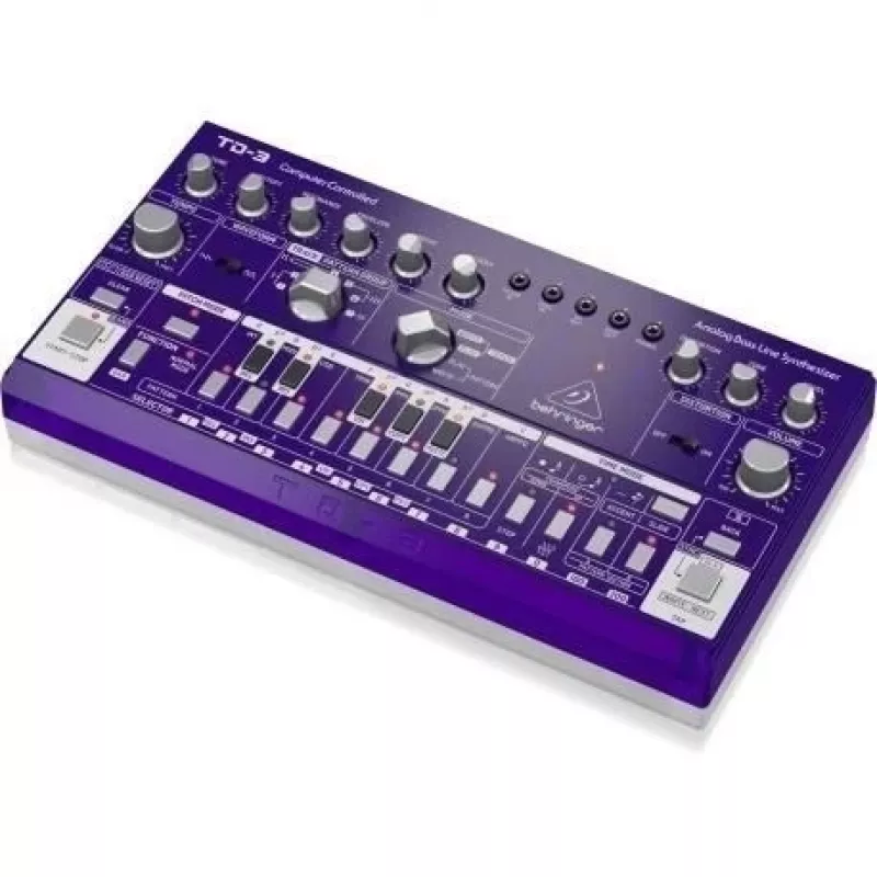 Bass synthesizer Behringer TD-3-GP Purple — analog bassline with built-in sequencer