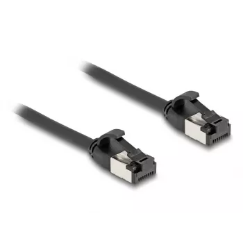 Network Cable DeLOCK RJ45 Cable plug to plug Cat.8.1 0.25 m Black