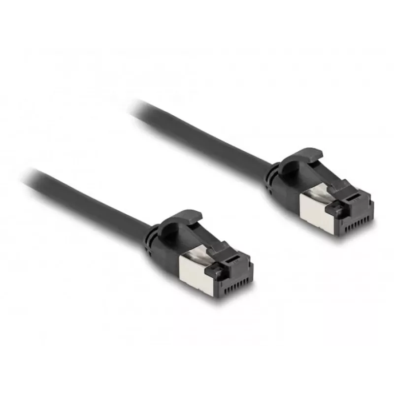 Network Cable DeLOCK RJ45 Cable plug to plug Cat.8.1 0.25 m Black