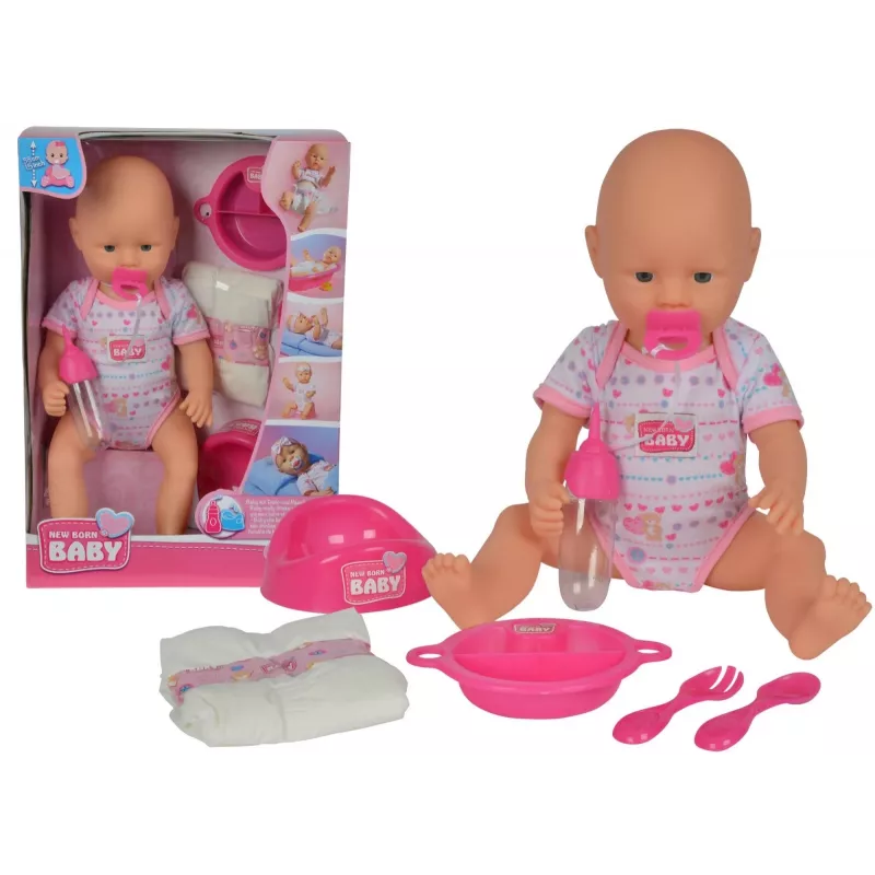 Baby doll SIMBA New Baby Born Bobas 105032533 – rubber body, newborn size