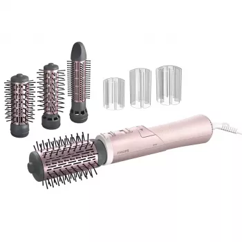 Hot air brush Philips 7000 series BHA735/00 — 1000 W, 3 heat settings, 3–5 cm barrel, 1.8 m cord, pink