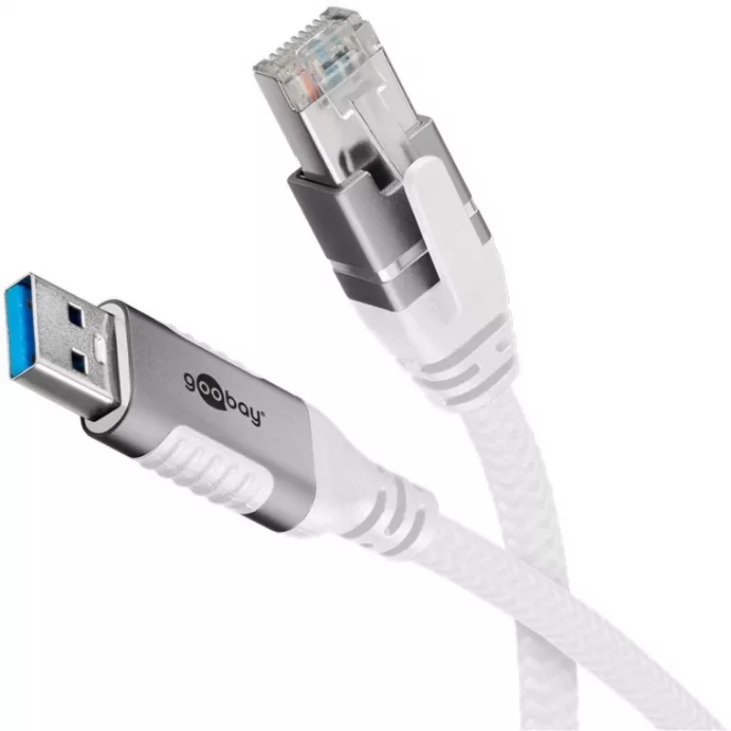 Goobay 74161 - Network Adapter Cable USB 3.0 Type A Gigabit Ethernet 5 m - Network Card - 1.000 Mbps (74161)