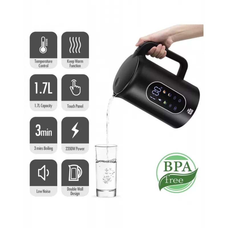 Electric kettle Forme FKG-2117 1.7L 2200W Black