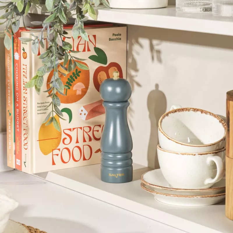Salter Salt and Pepper Mill BW120291GEU7, grey finish, manual grinder