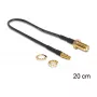Coaxial Cable DeLOCK 88484 RG-174 0.2 m SMA TS-9 Black