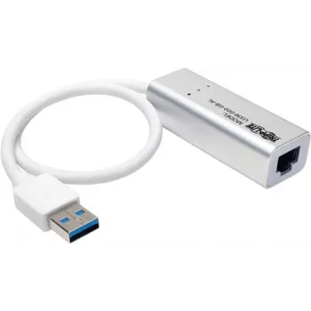 Tripp Lite U336-000-GB-AL USB 3.0 SuperSpeed to Gigabit-Ethernet NIC Network Adapter - 10/100/1000 - Plug-and-Play - Aluminium (U336-000-GB-AL)