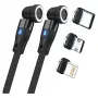 USB Cable RealPower MagneticCharge2 1m Black Fast Charging Data Transfer