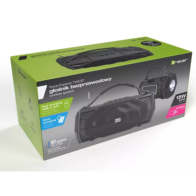 TWS earbuds TRACER Explorer TRAGLO47616 Bluetooth 5.0 IPX4, wireless in-ear with charging case